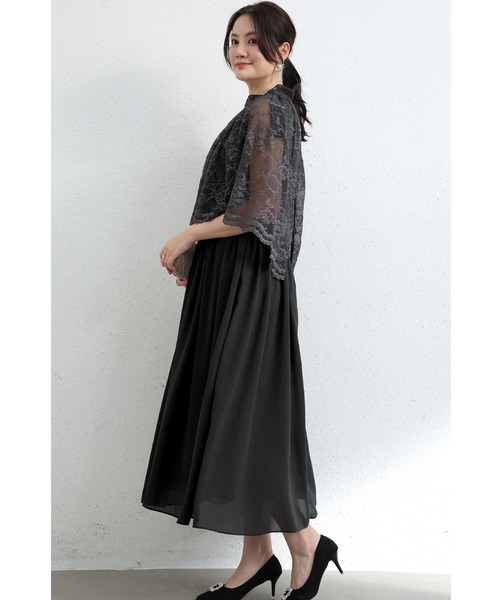 「Cinderella」 ノースリーブワンピース X-LARGE ネイビー レディース_画像7