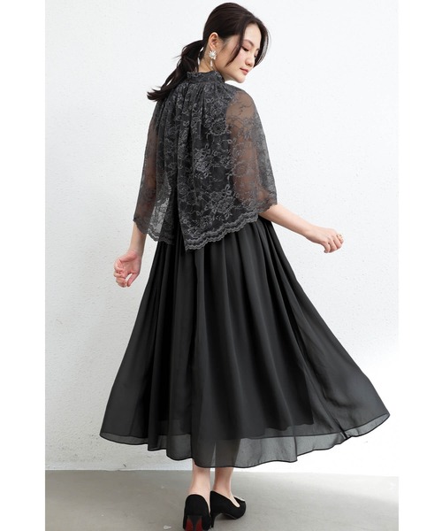 「Cinderella」 ノースリーブワンピース X-LARGE ネイビー レディース_画像8