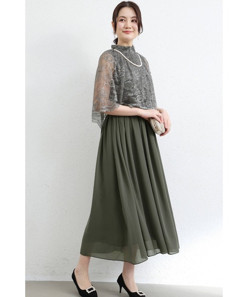 「Cinderella」 ノースリーブワンピース X-LARGE ネイビー レディース_画像9