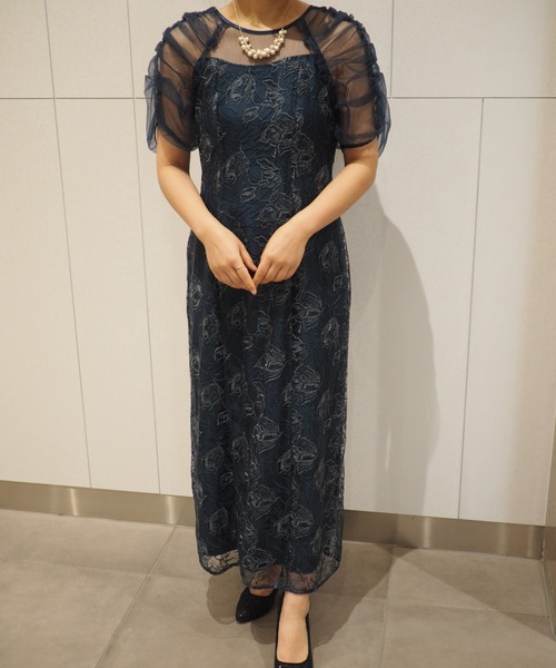 「Dorry Doll」 半袖ワンピース MEDIUM イエロー レディースの画像