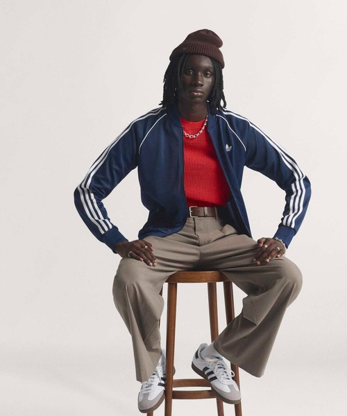 adidas トラックトップ ジャケット ジャージ メンズXL ブルー/ネイビー adidas トラックトップ ジャケット ジャージ メンズXL ブルー/ネイビー