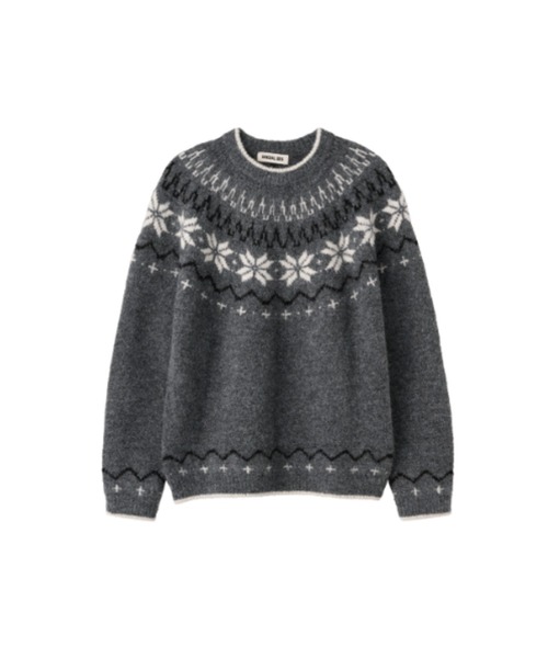 GENERAL IDEA ニット セーター 「GENERAL IDEA」ウールノルディック柄