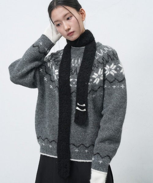 GENERAL IDEA ニット セーター 「GENERAL IDEA」ウールノルディック柄