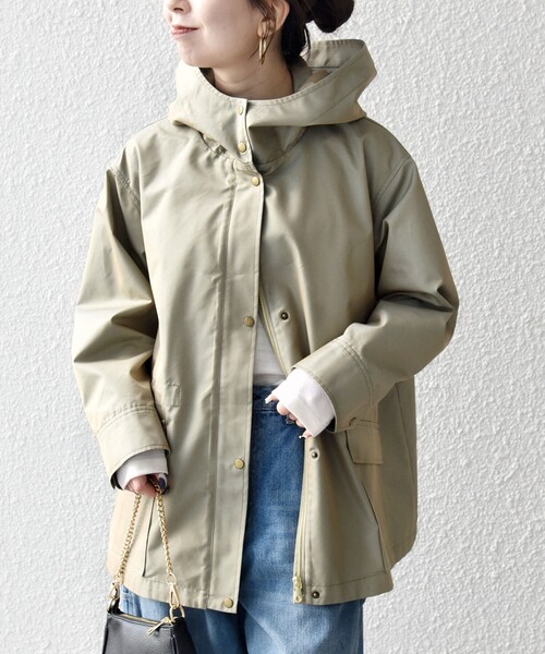 SHIPS any コート アウター any:「手洗い可能」シャンブレー テント