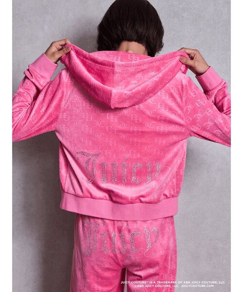 Juicy Couture ピンク フード付きパーカー Juicy Couture ピンク フード付きパーカー Juicy Couture ジューシー