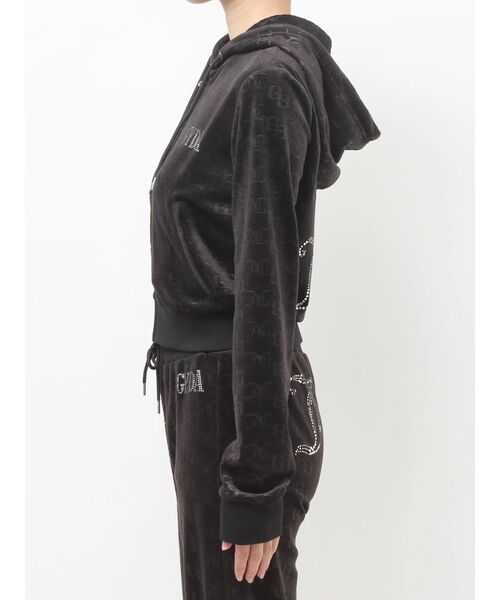 JUICY COUTURE ジューシークチュール ベロアファートラックパーカー Juicy Couture - ジューシークチュール ベロア セットアップ ルーム