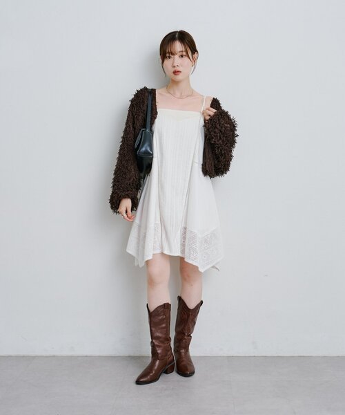 「Kastane」 キャミソールワンピース FREE ブラック レディース_画像5