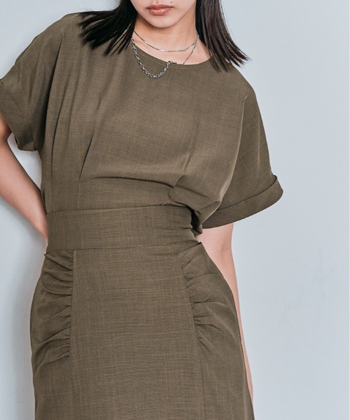 「W:Huku」 「maviru」タイトスカート M チャコール レディース_画像7