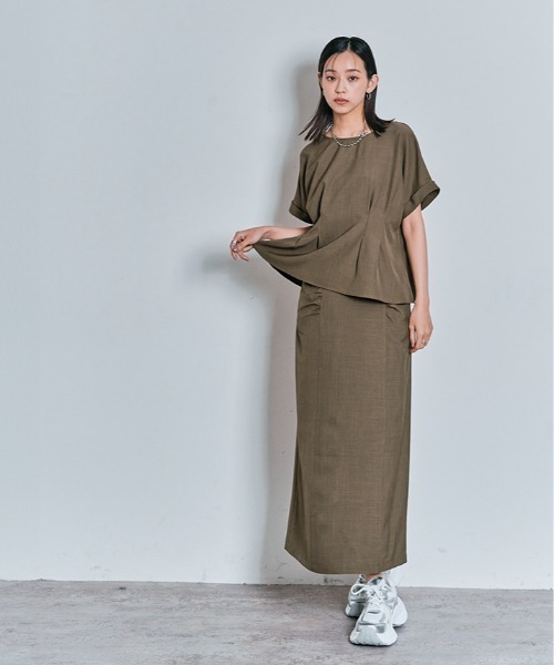 「W:Huku」 「maviru」タイトスカート M チャコール レディース_画像8