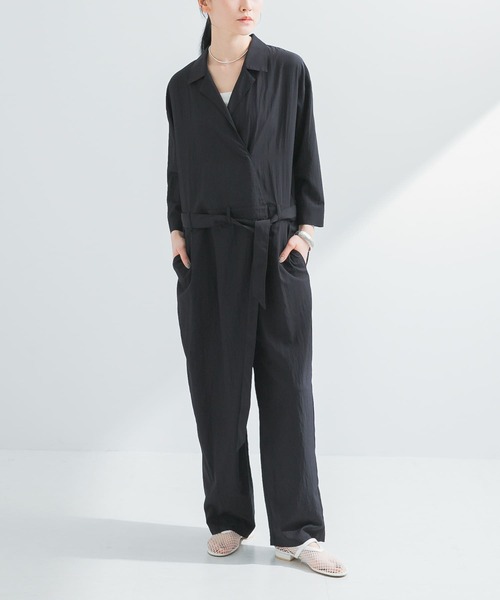 URBAN RESEARCH」 オールインワン 38 ブラック レディース URBAN 