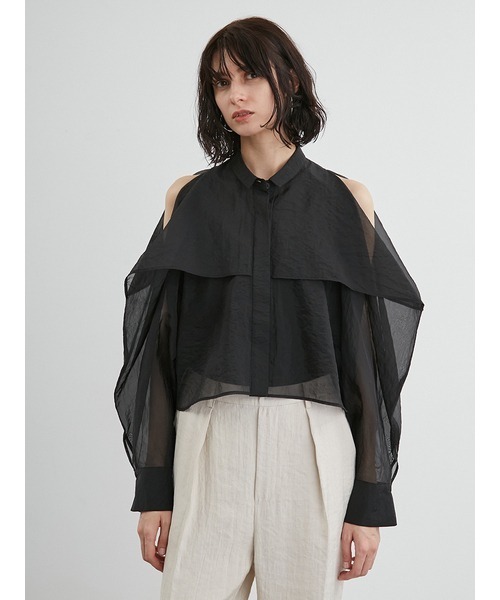 「styling/」 長袖シャツ FREE ブラック レディース_画像2