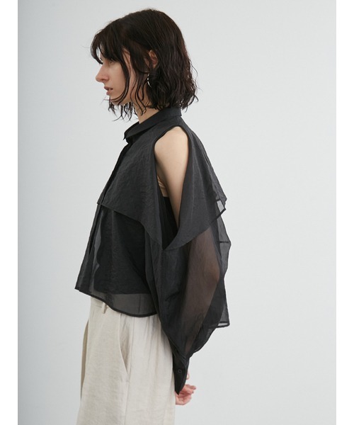 「styling/」 長袖シャツ FREE ブラック レディース_画像4