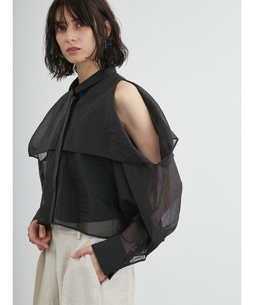 「styling/」 長袖シャツ FREE ブラック レディース_画像5