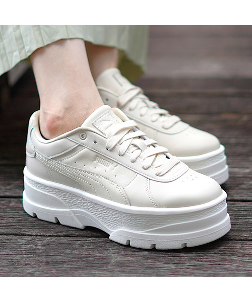 「PUMA」 ローカットスニーカー 22.0cm ホワイト系その他 レディース_画像2