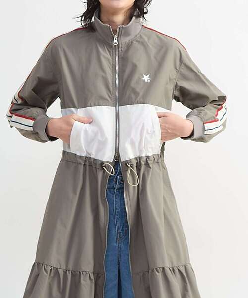 CONVERSE TOKYO ワンピース SIDE LINE TRACK TIERED DRESS : ZOZOTOWN