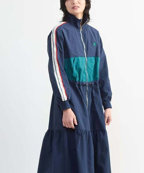 CONVERSE TOKYO ワンピース SIDE LINE TRACK TIERED DRESS : ZOZOTOWN