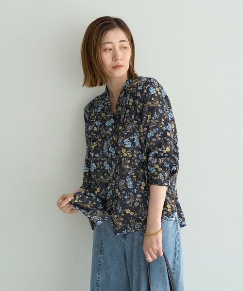 OLIKA ボタニカルフラワー ブラウス ヴィンテージ YECCA VECCA（イェッカヴェッカ） ブラウス シャツ ボタニカルフラワー