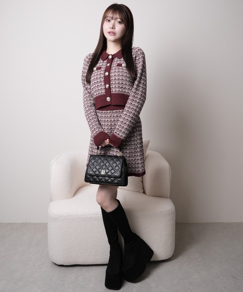 「LIPSERVICE」 ニットカーディガン FREE ブラック レディース_画像5