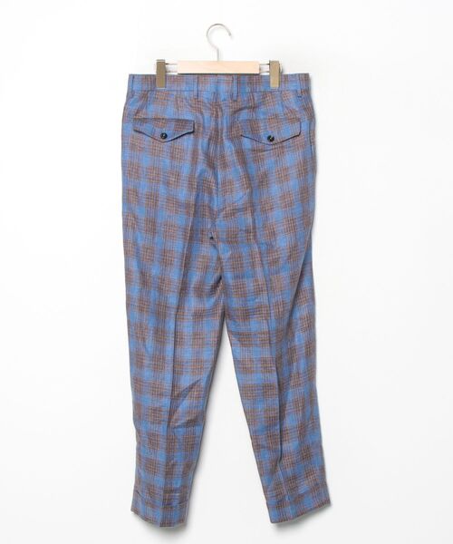 PT Torino チェック柄 スラックス 46 PT TORINO チェック柄パンツ 46 ブルー メンズ : ZOZOTOWN Yahoo!店