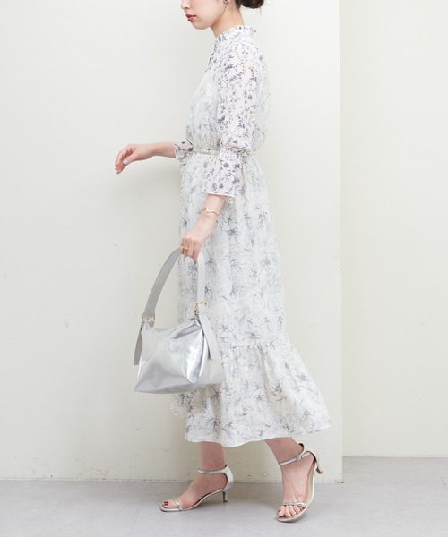 「natural couture」 長袖ワンピース MEDIUM ブラック レディース_画像5