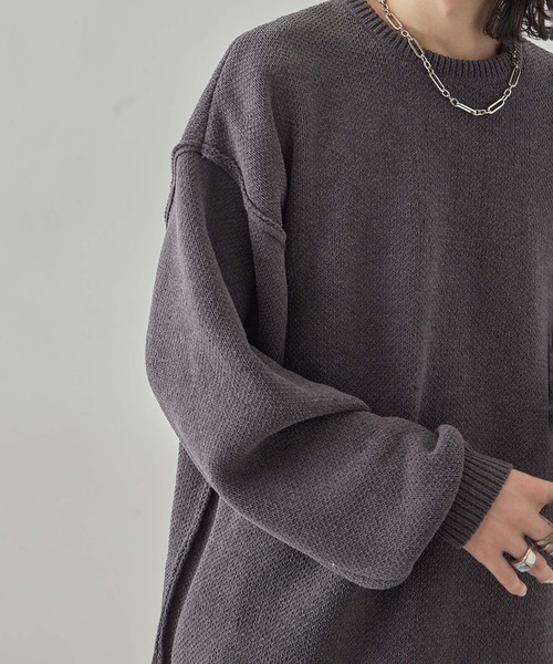 「JUNRED」 長袖ニット S ブルー メンズ_画像3