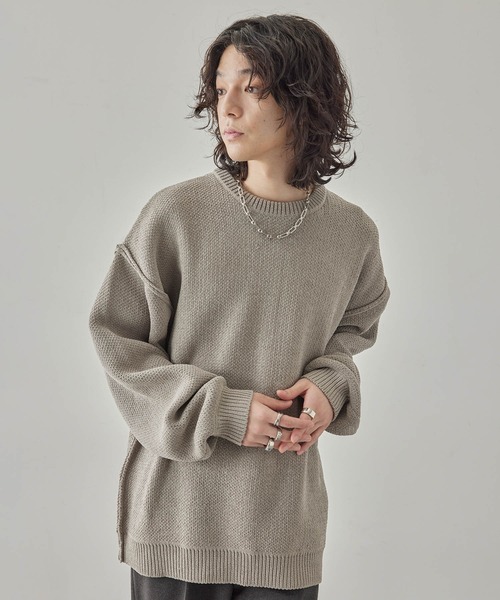 「JUNRED」 長袖ニット S ブルー メンズ_画像7