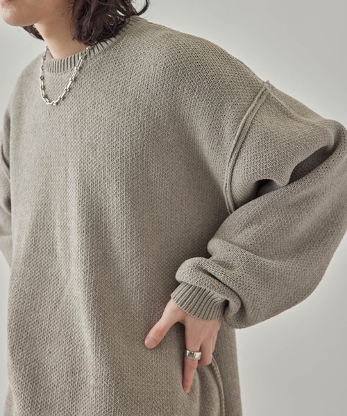 「JUNRED」 長袖ニット S ブルー メンズ_画像8