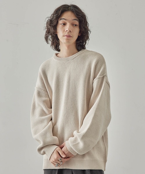 「JUNRED」 長袖ニット S ブルー メンズ_画像9