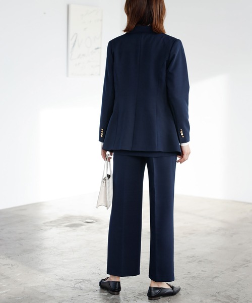 「GeeRA」 パンツスーツ X-LARGE ネイビー レディース_3