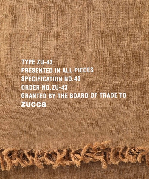 「ZUCCa」 ストール FREE ライトブラウン レディースの画像
