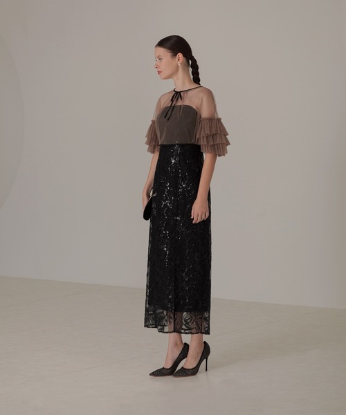 「Leja」 コンビワンピース MEDIUM グレー レディースの画像