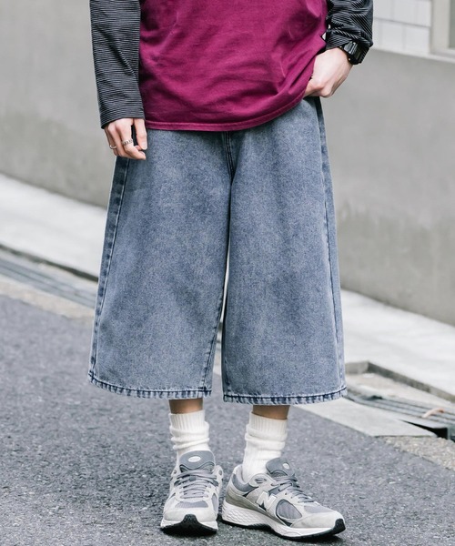 Rocky Monroe（ロッキーモンロー） ワイドパンツ ジーンズ ケミカル