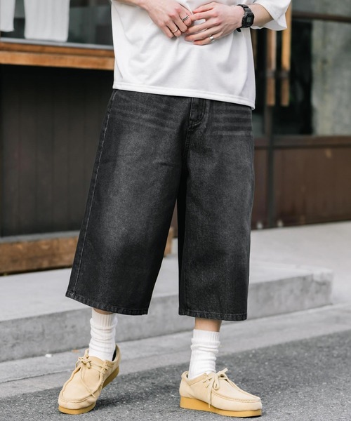 Rocky Monroe（ロッキーモンロー） ワイドパンツ ジーンズ ケミカル