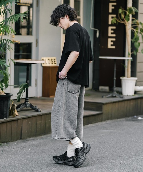 Rocky Monroe（ロッキーモンロー） ワイドパンツ ジーンズ ケミカル
