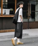 ワイドパンツ ジーンズ ケミカルウォッシュ オ...の詳細画像5