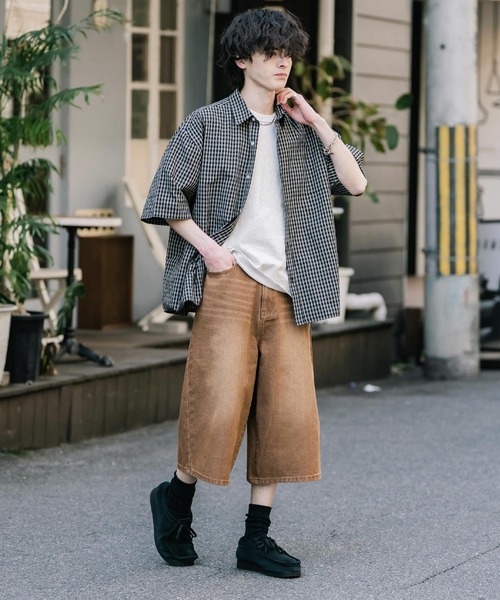 Rocky Monroe（ロッキーモンロー） ワイドパンツ ジーンズ ケミカル