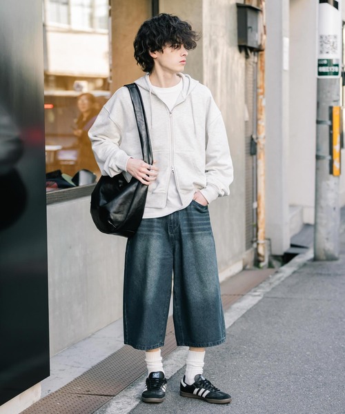 Rocky Monroe（ロッキーモンロー） ワイドパンツ ジーンズ ケミカル