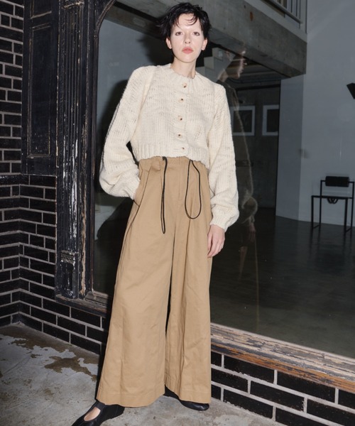 「PERNA」 チノパンツ MEDIUM ベージュ レディースの画像