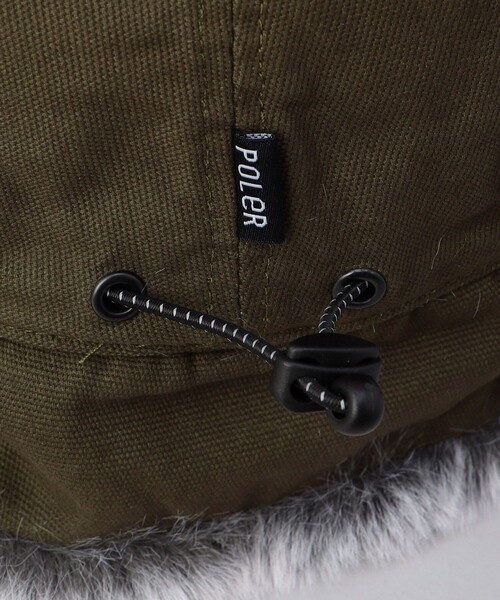 「POLeR」 キャップ ONE SIZE オリーブ メンズ_画像3