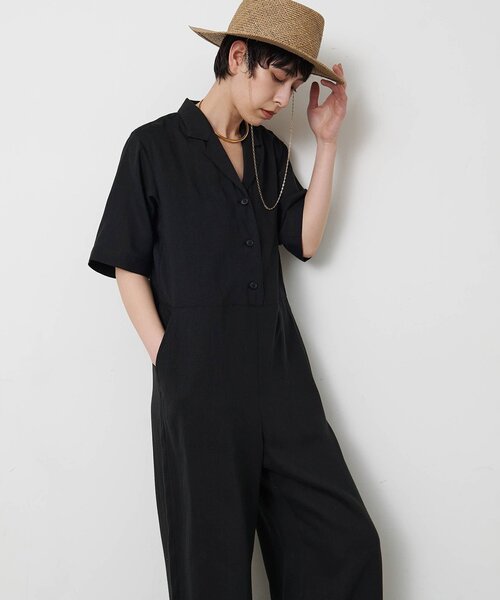 THE PAUSE オールインワン 「THE PAUSE」リネン混カイキンジャンプ