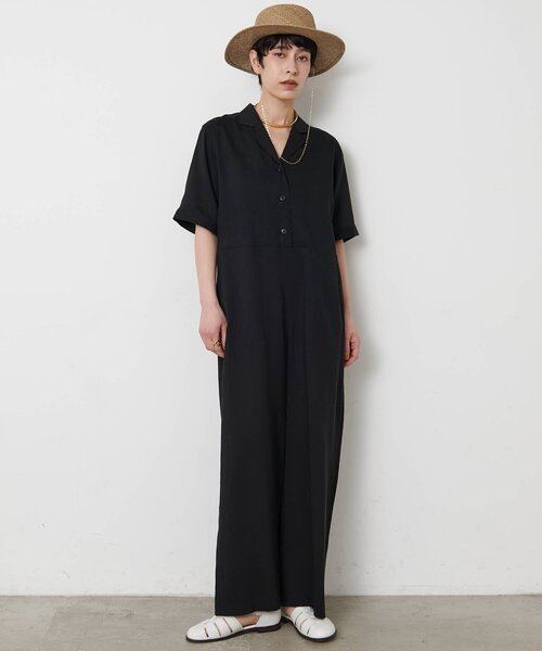 THE PAUSE オールインワン 「THE PAUSE」リネン混カイキンジャンプ