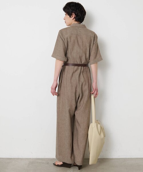 THE PAUSE オールインワン 「THE PAUSE」リネン混カイキンジャンプ