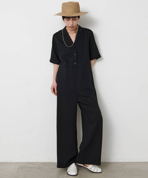 THE PAUSE オールインワン 「THE PAUSE」リネン混カイキンジャンプ