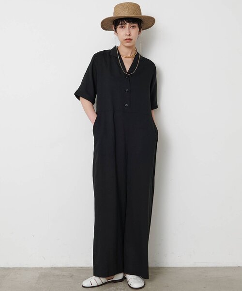 THE PAUSE オールインワン 「THE PAUSE」リネン混カイキンジャンプ