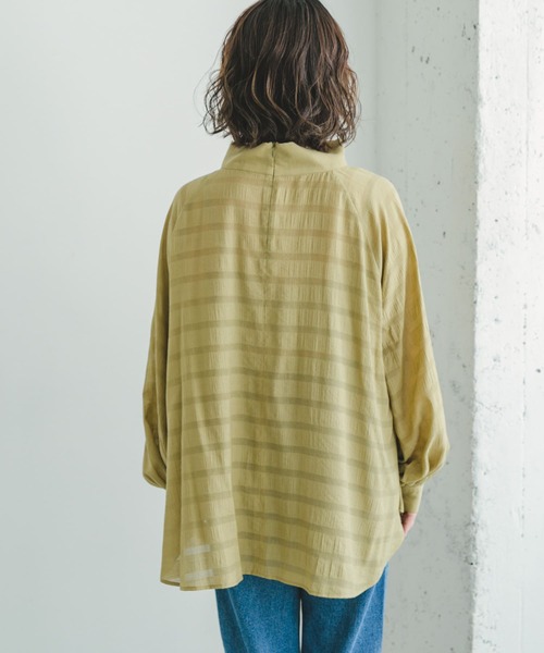 「ITEMS URBANRESEARCH」 長袖ブラウス FREE チャコールグレー レディース_画像9
