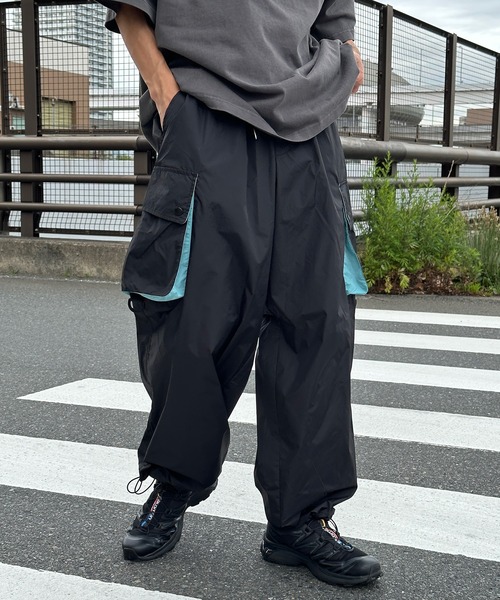 「Perushu」 カーゴパンツ SMALL ネイビー メンズ_画像7