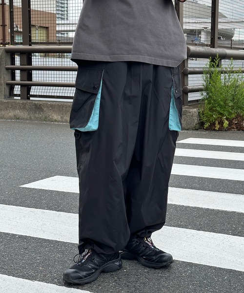 「Perushu」 カーゴパンツ SMALL ネイビー メンズ_画像9