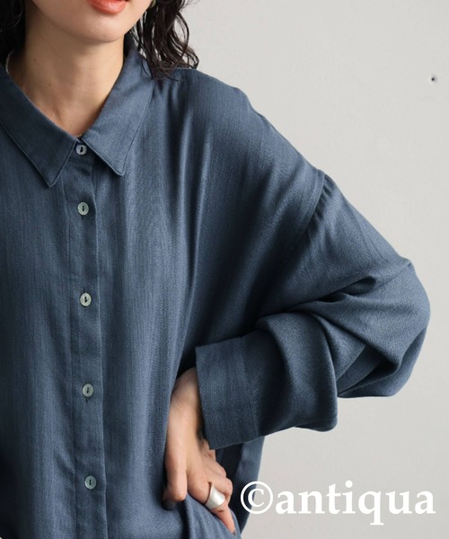 「antiqua」 長袖シャツ ONESIZE ホワイト レディース_画像5
