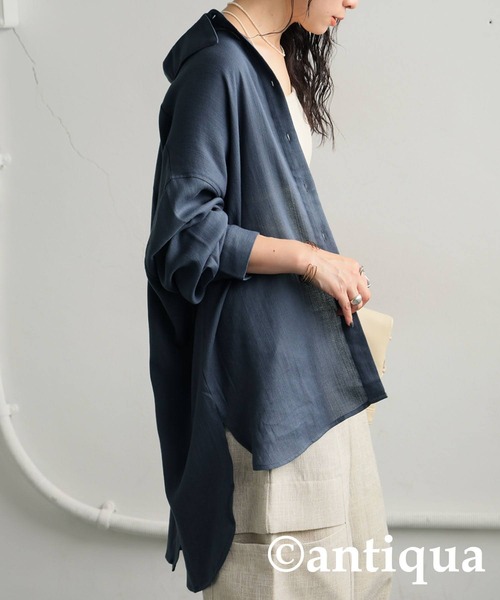 「antiqua」 長袖シャツ ONESIZE ホワイト レディース_画像8