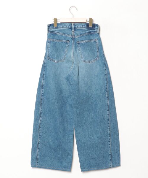 「HYKE」 バレルレッグデニムパンツ 1 ブルー レディース_画像2